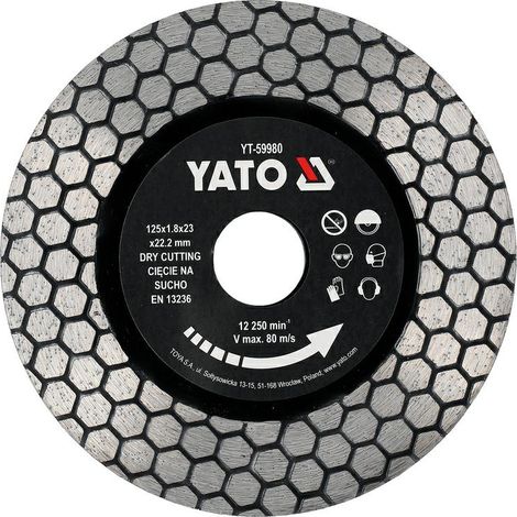 Strumento per piastrellista Yato diamond blade 125mm taglio a secco 1.8mm