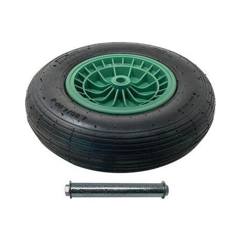 RUOTA PNEUM CARRIOLA GARDEN BIGTWO PRIMULA HAND 4.00X8 DISCO PP ASSE MM 20X128 + PFU