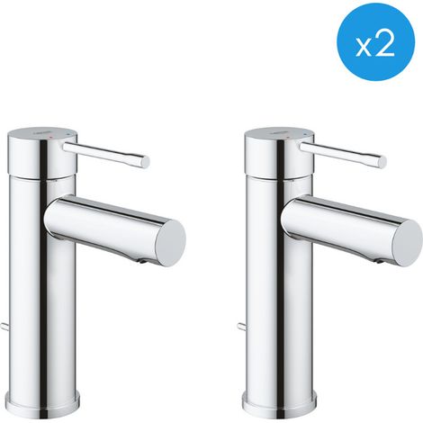 Grohe Essence Set mit 2 1/2 Einhebel-Waschtischmischer, Größe S, Chrom (32898001-DUO)