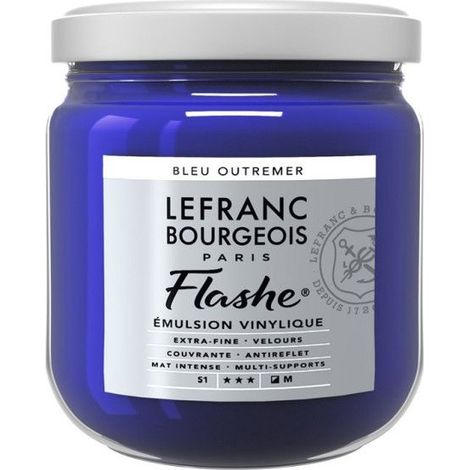 Peinture acrylique - LEFRANC BOURGEOIS - 300638 - Flashe Acrylique - 400ml - Bleu Outremer, Marine