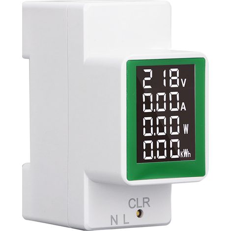 Einphasen-Energiezähler, Stromverbrauchsmessgerät, AC 50-300V, 0-100A, Voltmeter, Amperemeter, Multimeter (1/5)