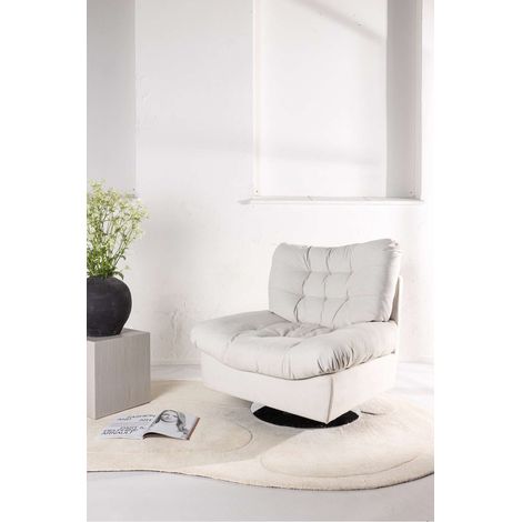 Florens fauteuil blanc cassé. (1/4)