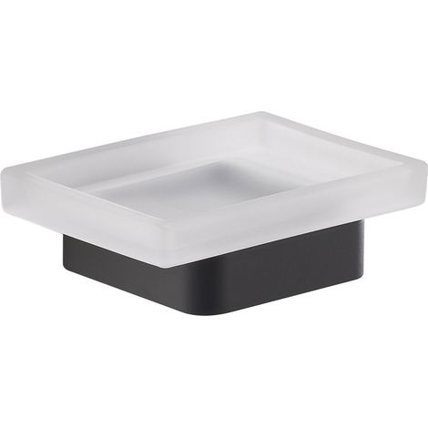 Portasapone da muro in ottone e Cromall A811 Gedy serie SAMOA Nero Matt (1/3)