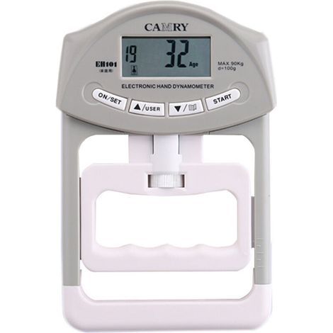 Waage, Balance und Dynamometer, digitales Dynamometer zur Messung der Griffkraft, automatische Aufzeichnung, 200 lbs/90 kg (1/5)