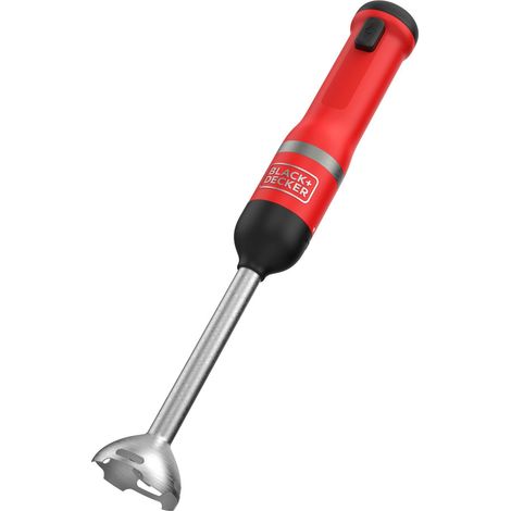 Black &amp Decker BCKM1012KR frullatore 0,7 L Blender de frullatore a immersione Rosso, Acciaio inossidabile