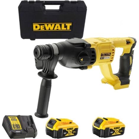 Dewalt – Perforateur-burineur 18V 2,6J – Moteur Brushless – SDS-plus – 3 modes – 2 batteries 5,0Ah – Pour béton et briques (1/6)