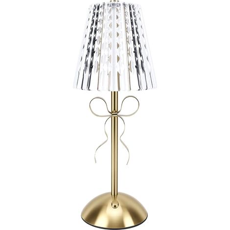 Fockety Lampe de table, bureau vintage en métal sans fil avec (1/5)