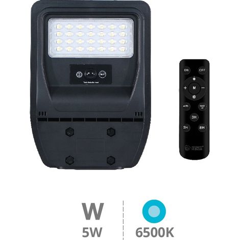 Buat LED Solar Straßenlaterne mit Bewegungs- und Dämmerungssensor 5W 6500K IP65