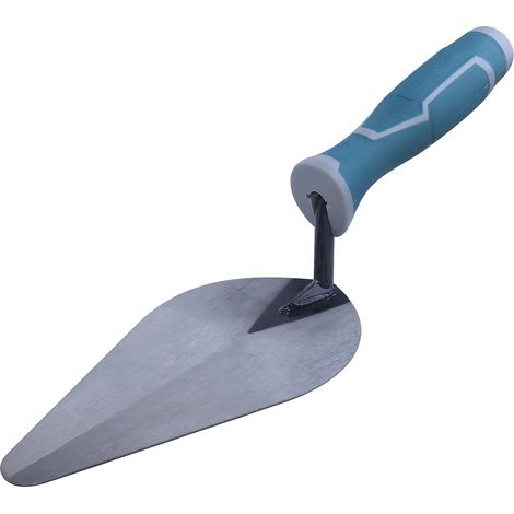 1 - Truelle De Plâtrier - Truelle De Maçon - Lame En Acier Inoxydable - Poignée Ergonomique En Caoutchouc - Pour Finition Et Rénovation - Gris - 17,5x9cm