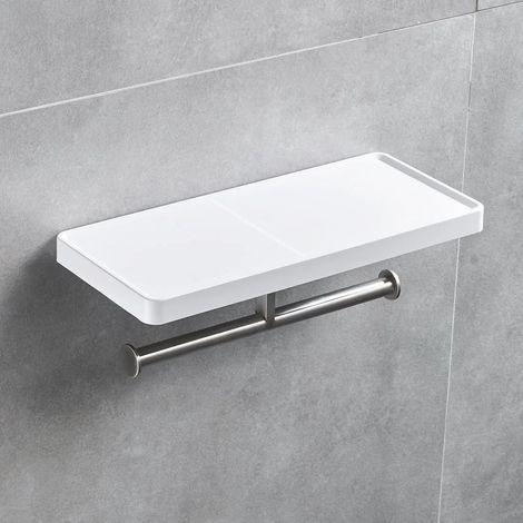 Toilettenpapierhalter, Wandmontage, weiß (1/5)