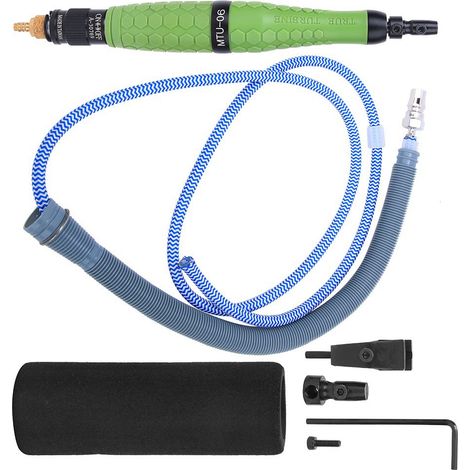 Lime pneumatique rotative 25000tr/min, outil de polissage à ultrasons pour jade, stylet réciproque à gravure (1/5)