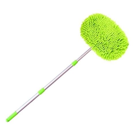 Balai de lavage auto, brosse d'essuie-glace, brosse de lavage auto rétractable en chenille, outil de nettoyage de voiture (balai rétractable en chenille en trois parties [manche en aluminium]) (1/5)