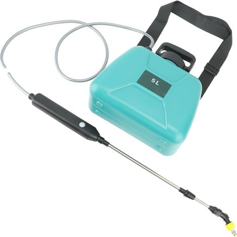 Pulverizador eléctrico con mango recargable por USB, alimentado por una batería de 2400 mAh, para el cuidado del césped y el jardín. (1/5)