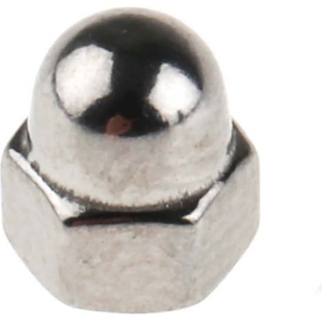 Écrou borgne, Acier Inoxydable A4 316, M3 ( Prix pour Boîte de 50 ) (1/2)