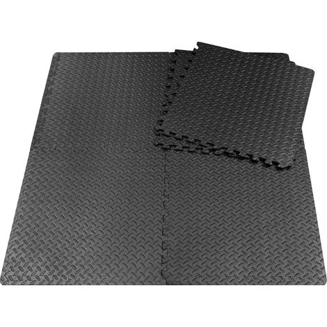 Tapis de sol d'exercice - Lot de 6 tapis de puzzle - 60 x 60 cm
