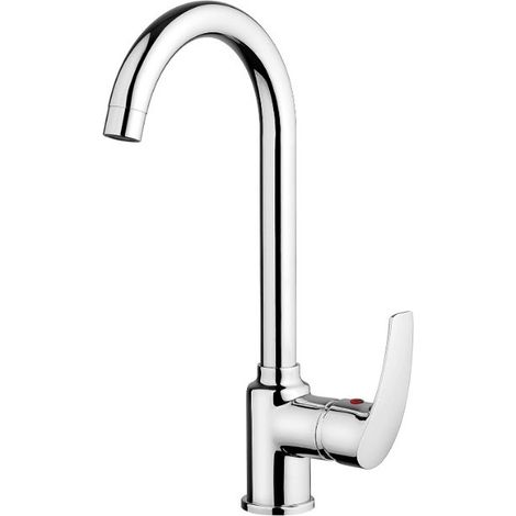 Einhebelmischer für Waschbecken aus verchromtem Messing - Paini Atomix