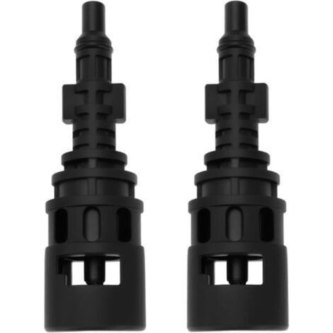 BUNTHAUS 2 Pièces Adaptateur de Conversion pour Nettoyeur Haute Pression Connecteur de Couplage Compatible avec Karcher Compatible avec Lavor Parkside 124 X 24,5 Mm Noir
