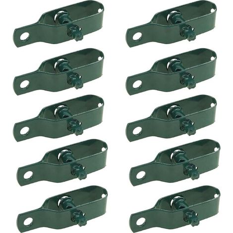 Carbon Steel Electric Fence Wire Tensioner for Cattle, Horses, Farm, Garden, Ratchet Cable, 96mm, Green (1/5)