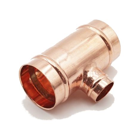 PrimaPlus Copper Solder Ring Reduced Tee 42mm Pack of 2 (1/2)