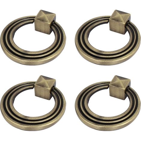 Schubladenschrank Style rétro Ringgriffe Bronze Ton 45x43x12mm 4St (6b60bd8c8d7a804385e55a3678bb5bbc (1/2)