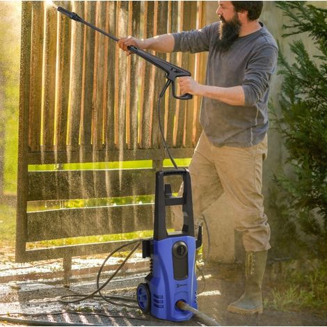 Hochdruckreiniger 1800 W, 150 bar max, 510 l/h, 6 m Schlauch, mit Rollen, blau HAVRYA (1/3)