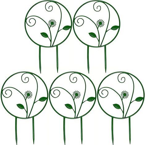 Lot de 5 treillis en fil métallique pour plantes d'intérieur - Petit treillis d'escalade pour plantes d'intérieur (1/5)