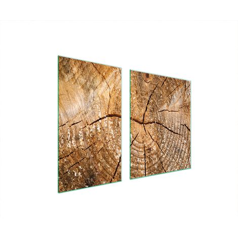 Assiette en verre et planche à découper en bois 100x52 (1/5)