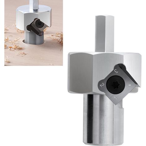 Alésoir pour trous ronds de 20 mm, outil de finition, outil de polissage et de limitation des trous pour le positionnement sur table de travail (1/5)