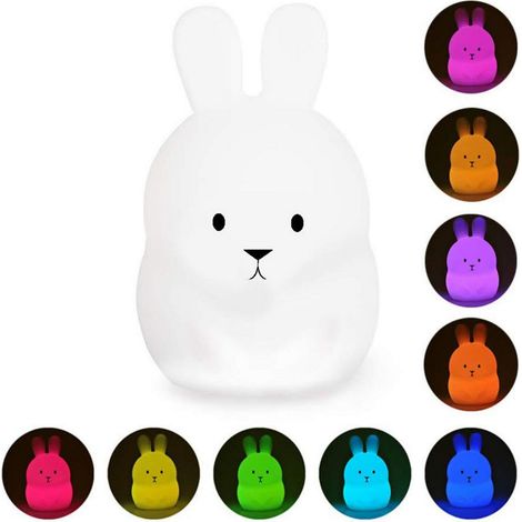 Lampe Veilleuse LED rechargeable BUNNY Lumisky® (1/6)