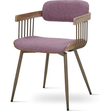 Poltroncina JANINA 01 in Tessuto Viola 51x53x78