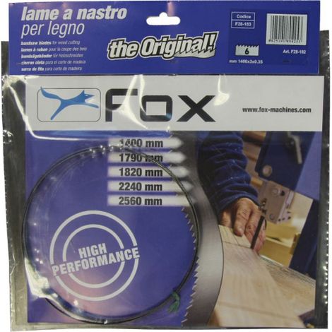Ruban de rechange 3 mm pour scie A  bois Fox mod F28-182