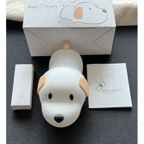 Filiyano-Veilleuse LED en silicone, Papa Puppy, avec capteur tactile (1/5)