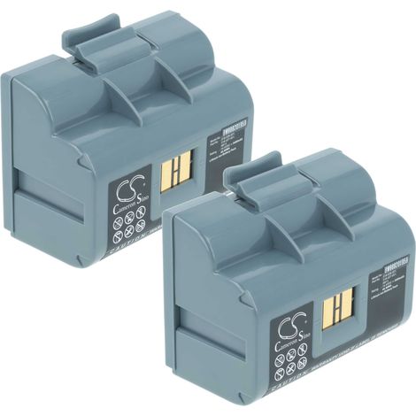 vhbw 2x Battery compatible with Intermec PB51, PW50, PW50-18, PB5X, PB50 Printer Copier Scanner Label Maker (3400 mAh, 14.4 V, Li-Ion)