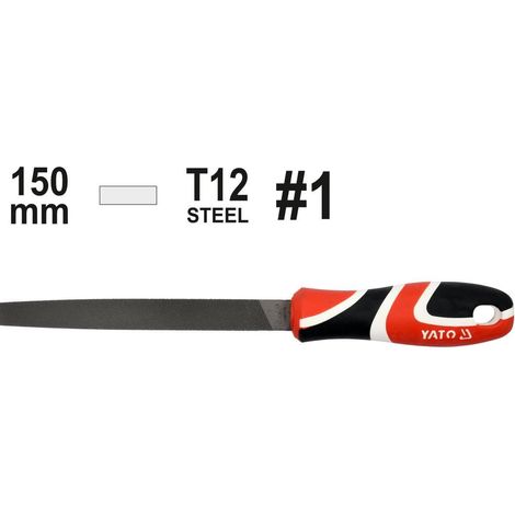 Lima metálica plana de 150 mm n.° 1 YT-62228 yato