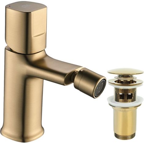 Stand-Bidet-Armatur mit Gold-Tores-Stopfen (1/4)