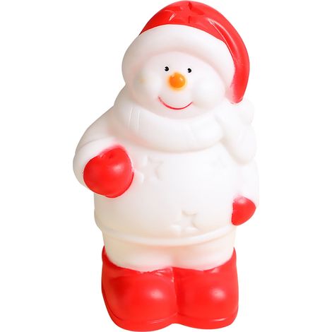 Veilleuse De Noël - Père Noël Et Bonhomme De Neige - Lumière Douce À Piles - Pour Chambre Bureau Et Décoration Intérieure - Lot De 1 (1/5)