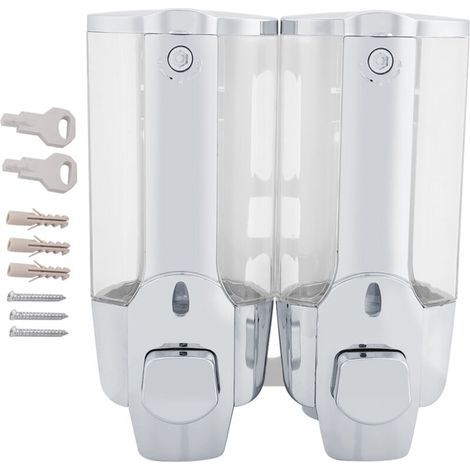 Distributeur mural de savon mousse et de lotion 350/700 ml (double sortie 700 ml) (1/5)