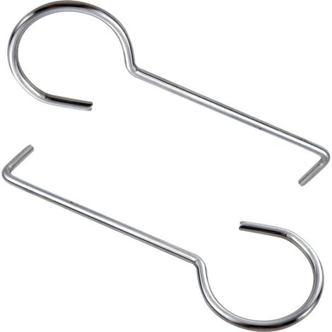 Set aus 2 Abflussrohrschlüsseln aus Edelstahl, Hebehaken (1/4)