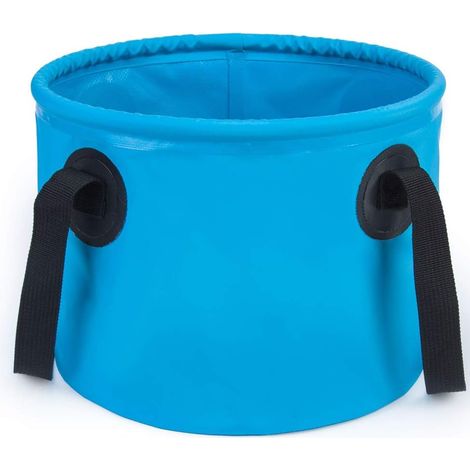 Bassine pliable multifonction pour pêche, camping et lavage - Récipient à eau portable pour activités de plein air (idéal rangement)