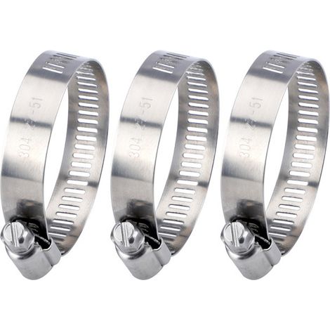 4 pezzi Fascetta stringitubo regolabile 27-51 mm Fascetta stringitubo in acciaio inossidabile 304 per gas domestico, tubo dell'acqua di famiglia, cavo, rubinetto ecc.