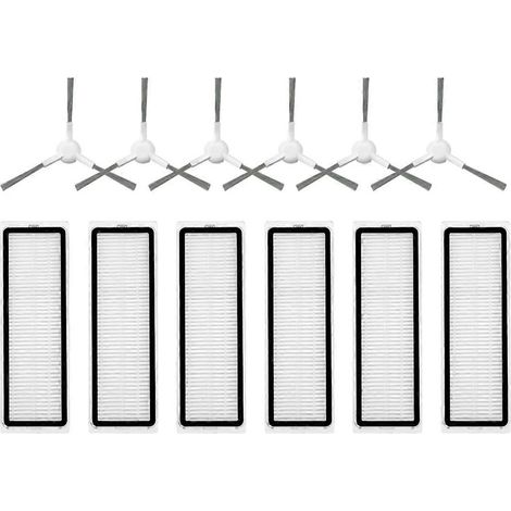 Compatible avec l'aspirateur robot S40C / E101 - Kit de pièces détachées et accessoires - Brosse latérale - Filtre HEPA (1/5)