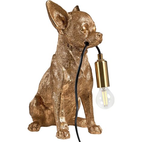 Table Lamp Dog ROCCO Gold
