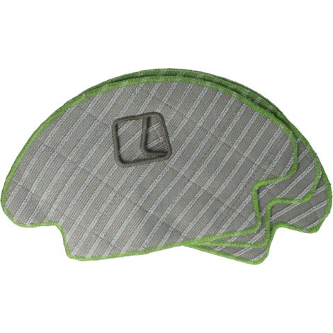 vhbw 3x panni parquet piastrelle compatibile con iRobot Roomba i7 robot lavapavimenti - panno pulizia a umido, panno microfibra 18 x 14,5 cm