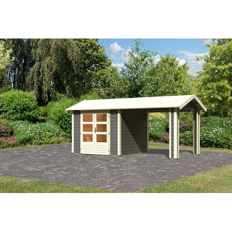 Aumund 3 Set +1 Dachbauelement terragrau, 2,44x2,44x2,42