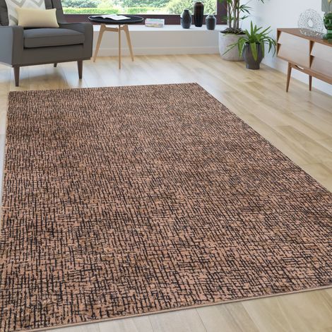 Paco Home Tappeto Salotto Moderno Soggiorno Pelo Lungo Peloso Vintage Moderno 140x200 cm, Beige 2
