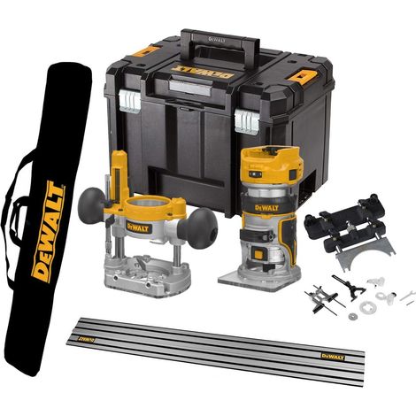 Dewalt DCW604NT 18v XR Brushless Router Trimmer 1/4"" + Plunge + Guide Rail (1/4)