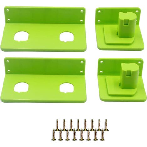 Ensemble de 4 perceuses et porte-batterie pour outils électriques 18 V, batterie 18 V et support de rangement pour outils. (1/5)