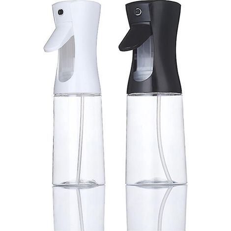 lot De 2 Vaporisateurs D'huile (noir + Blanc), Vaporisateur De Vinaigre D'huile De 300 Ml, Flacon De Vinaigre D'huile De Canola Transparent Rechar (1/5)
