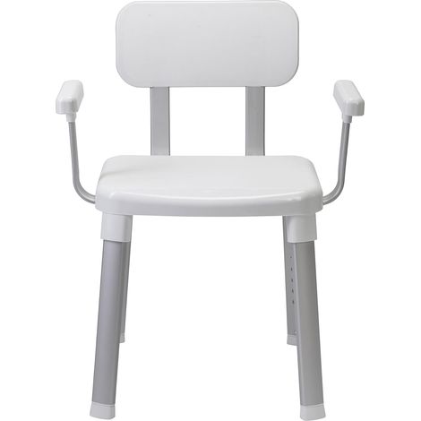 Croydex Shower Seat with Arms, Bath Stool with Anti-Slip Feet, Disability Aid (1/5)