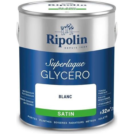 Lack auf Glyzerinbasis - RIPOLIN - 447559 - Weiß - Satin - 2 L